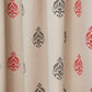 Door Curtain Screen Printed Motif Peach - 52" X 90"