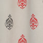 Door Curtain Screen Printed Motif Peach - 52" X 90"