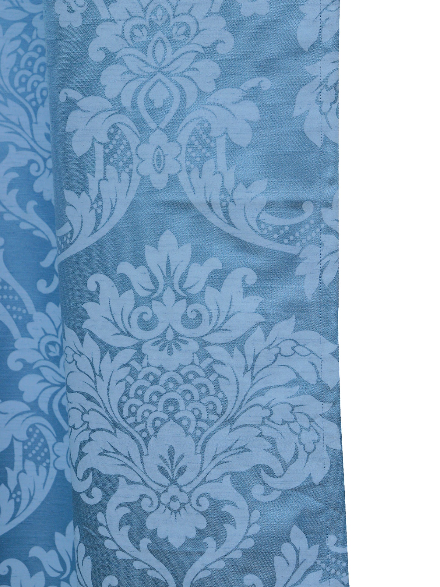 Door Curtain Screen Printed Abstract Rod Pocket Light Blue - 52" X 90"