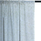 Sheer Curtain Semi Transparent Floral Block print Rod Pocket Off white - 52" X 90"
