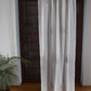 Door Semi Transparent Sheer Polyester with Silver Embroidered Motif White - 54" x 84"