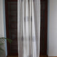 Door Semi Transparent Sheer Polyester with Silver Floral Embroidery White - 54" x 84"