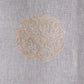 Door Semi Transparent Sheer Polyester with Golden Floral Embroidery Beige - 54" x 84"