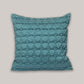 Cushion Cover 100% Polyester Box Pleated Blue - 16" X 16"