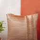 Cushion Cover Set of 3 100% Polyester One-Side Pleated And Printed Multi - 16" x 16"