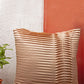 Technique Cushion Cover 100% Polyester One-Side Pleated Beige - 16" X 16"