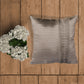 Technique Cushion Cover One Side Pleated Polyester Grey - 16" X 16"