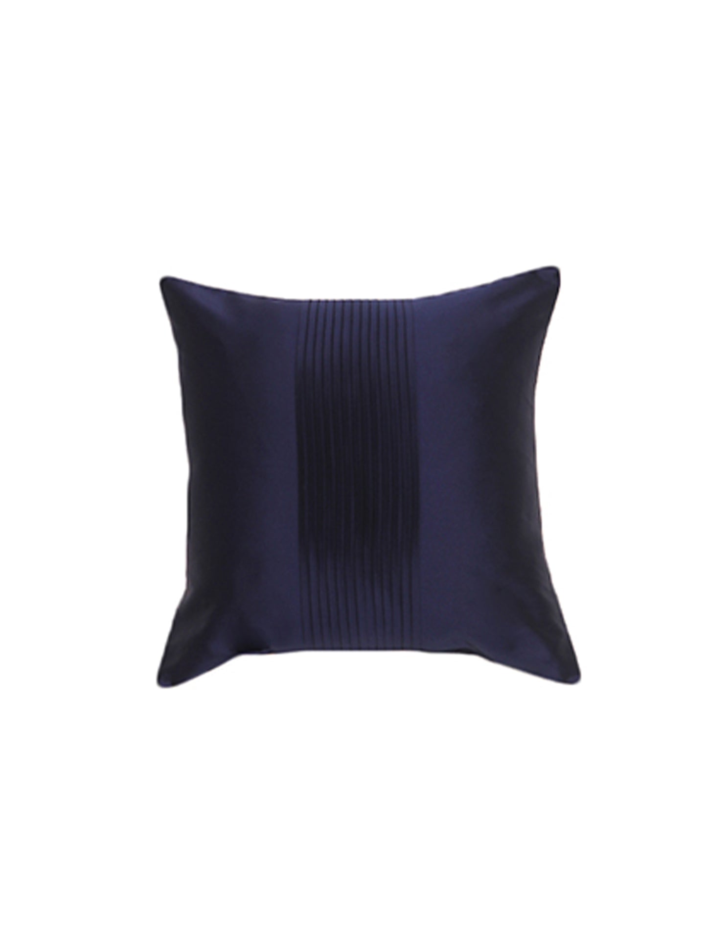 Pleating Cushion cover 100% Polyester in Dark Blue - 12"x12"