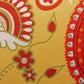 Yellow Printed Cushion Cover 16"X16"