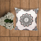Embroidered Cushion Cover 100% Polyester White - 20" X 20"