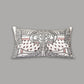 Embroidered Cushion Cover 100% Polyester  Peacock Embroidered Cushion Cover 12"X20" White - 12" X 20"