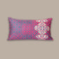 Cushion Cover Velvet Trellis Pattern Pink - 12" X 22"