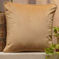 Cushion Cover Velvet  Brown - 16"X 16"