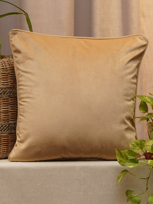 Cushion Cover Velvet  Brown - 16"X 16"