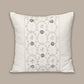Embroidered Cushion Cover 100% Cotton Off-White  - 16" X 16"