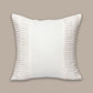 Technique Cushion Cover Solid 100% Cotton Shell Pleated Off White - 16" X 16"