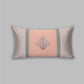 Cushion Cover Solid 100% Polyester Abstract Rose Pink/Grey 12"X22"