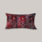 Cushion Cover Velvet Geometric Red - 12" X 22"