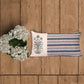 Embroidered Cushion Cover 100% Cotton  Blue - 12" X 22"