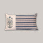 Embroidered Cushion Cover 100% Cotton  Blue - 12" X 22"