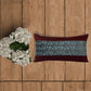 Embroidered Cushion Cover 100% Cotton  Blue - 12" X 22"