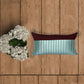 Technique Cushion Cover Velvet Maroon And Blue  - 12" X 22"