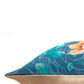 Cushion Cover Poly Canvas Abstract Floral Blue - 16" X 16"