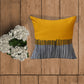 Printed Cushion Cover With Cord Piping 100% Polyester Multi Color - 16" X 16"