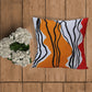 Cushion Cover 100% Polyester Printed Green white - 16" X 16"