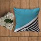Cushion Cover 100% Polyester Printed Green white - 16" X 16"