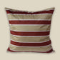 Cushion Cover Solid Velvet Digital Print Off White Brown - 20" X 20"