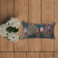 Embroidered Cushion Cover Velvet Digital Printed Green - 12" X 22"