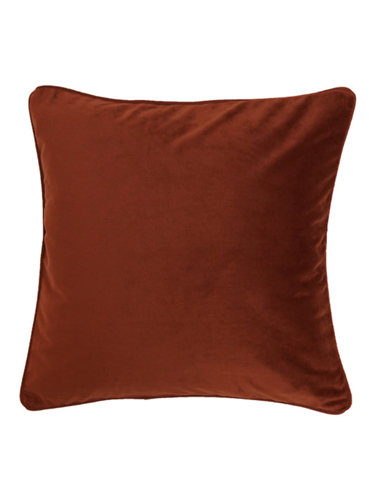 Cushion Cover Velvet  Rust - 16" X 16"