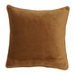 Peach Velvet Cushion Cover, 16x16 Inches, 40x40 cm