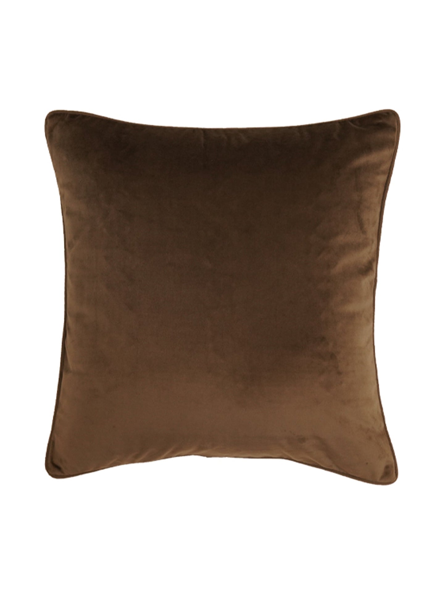 Cushion Cover Velvet  Brown - 16" X 16"