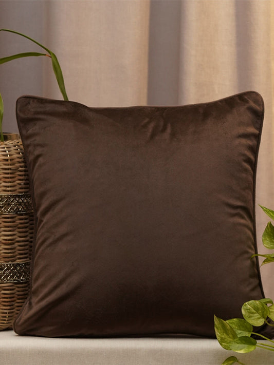 Cushion Cover Velvet  Dark Grey - 16" X 16"