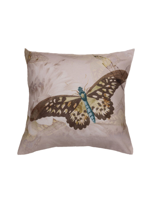 Printed Cushion Cover Poly Canvas Butterfly Multi - 16" X 16"