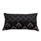 Cushion Cover Polyster Floral Turquoise Blue - 12" X 22"