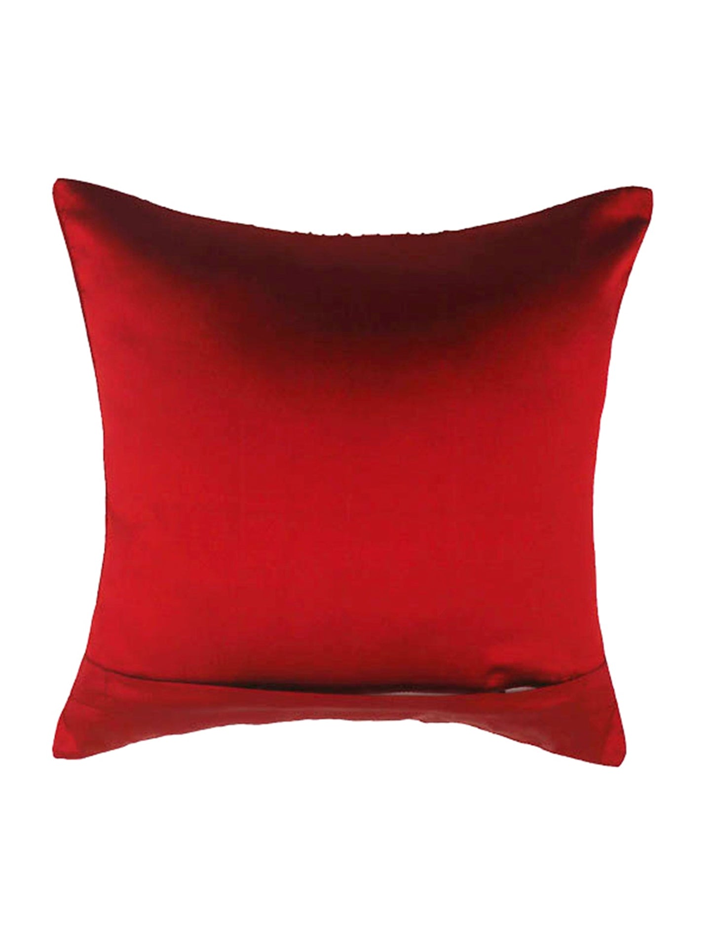 Technique Cushion Cover 100% Polyester Pleated Red - 12" X 12"
