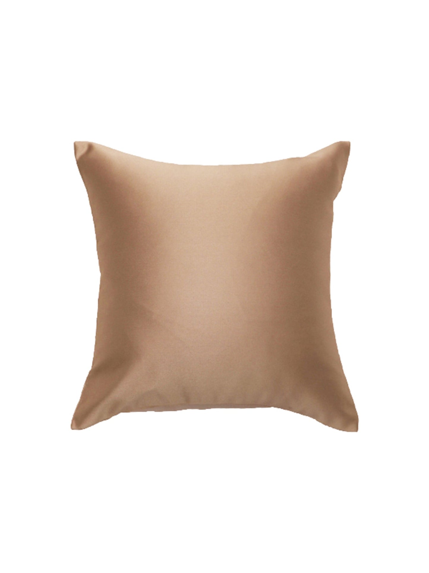 Embroidered Cushion Cover 100% Polyester  Gold Solid Plain  - 12" X 12"