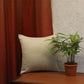 Embroidered Cushion Cover 100% Polyester  Gold Solid Plain  - 12" X 12"