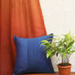 Technique Cushion Cover 100% Polyester Centre Pleated Aqua - 12" X 12"