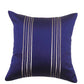 Cushion Cover Solid 100% Polyester Sequin StripesBlue 12"X 12"