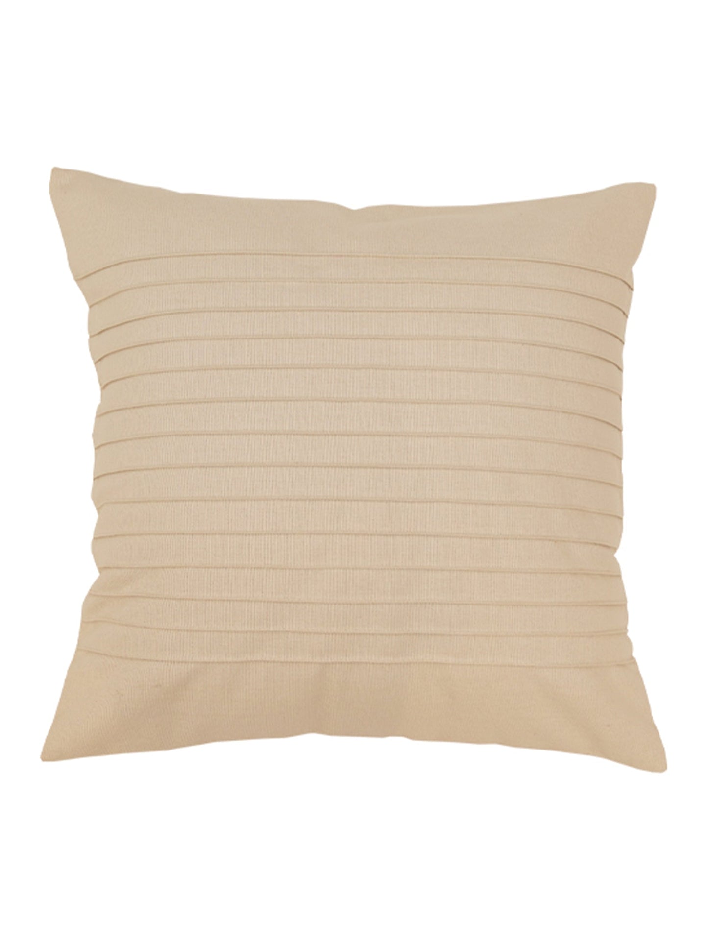 Technique Cushion Cover Cotton Blend Stripes Off white - 16" X 16"