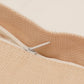 Embroidered Cushion Cover Cotton Sequins  Beige - 12" X 22"