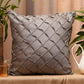Co-ordinated Cushion Cover Set Of 5 Polyester Multi Embroidered Pleated - 20" X 20", 16" X 16", 12" X 22"