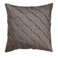 Technique Cushion Cover Polyester Shell Pin Tuck Grey - 16" X 16"