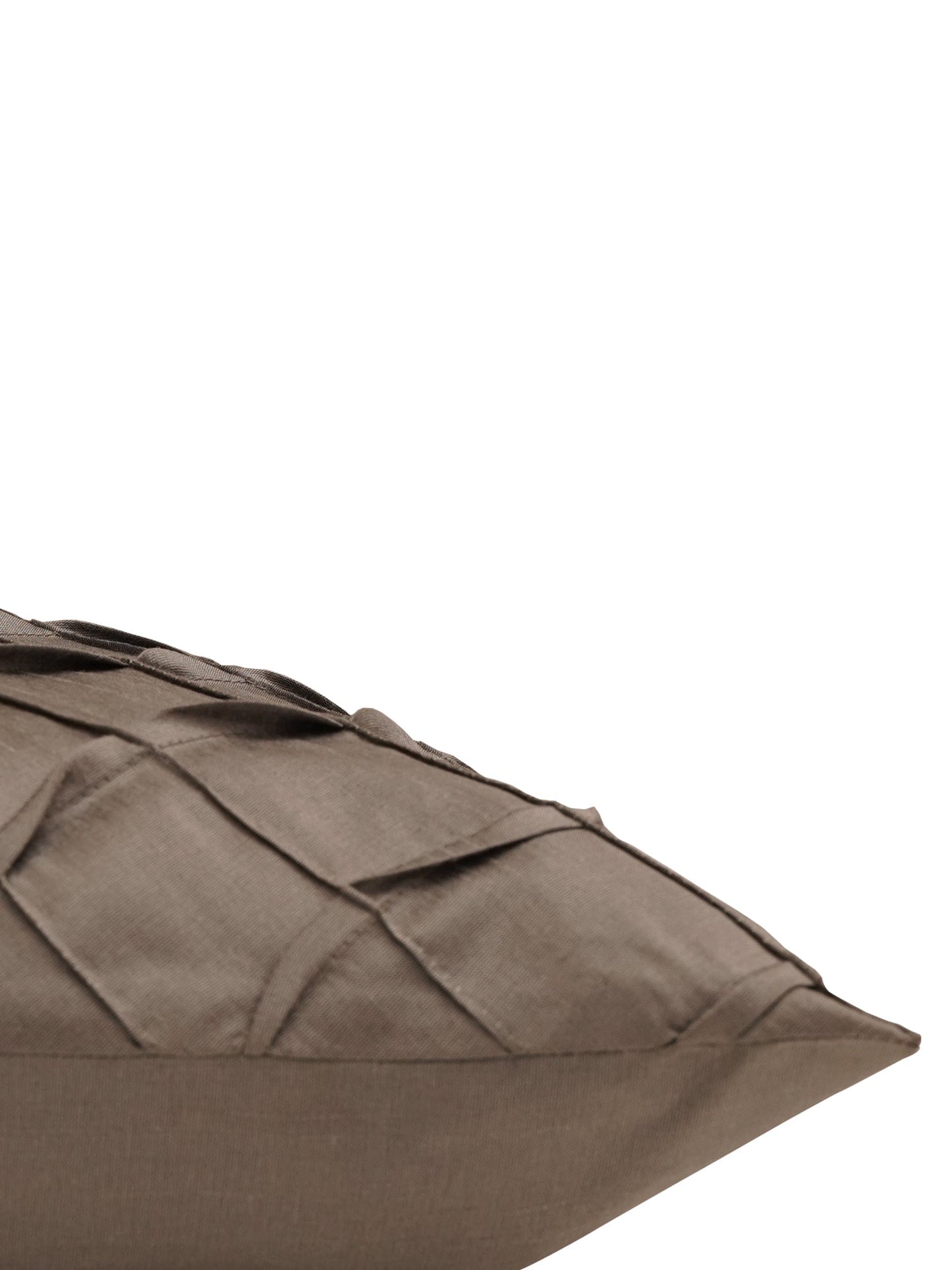 Technique Cushion Cover Polyester Shell Pin Tuck Grey - 16" X 16"