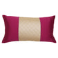 Cushion Cover Polyester Patchwork Design with Pin Tucks Multi Color - 12" X 22"