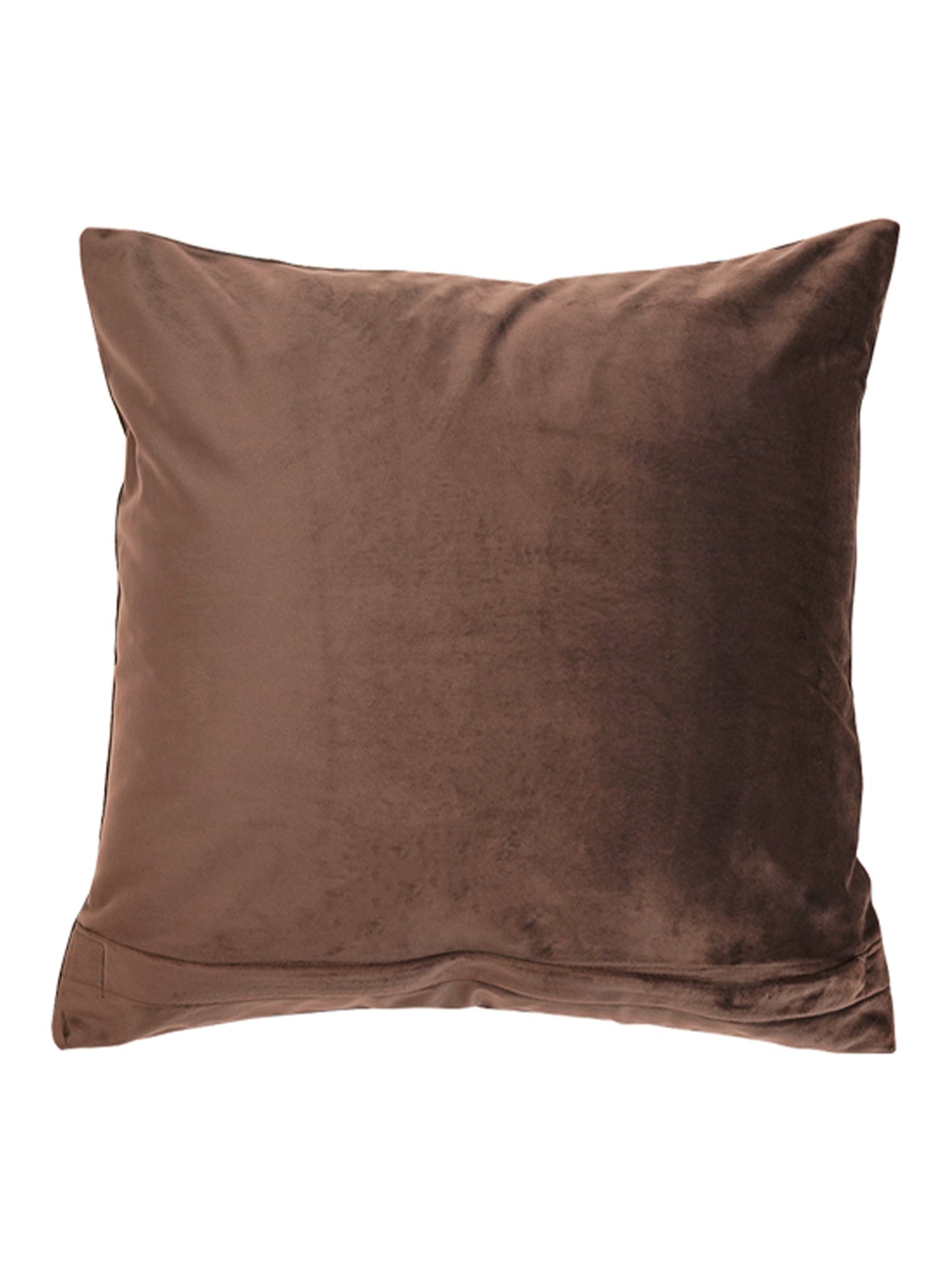 Embroidered Cushion Cover Velvet Grey - 16" X 16"